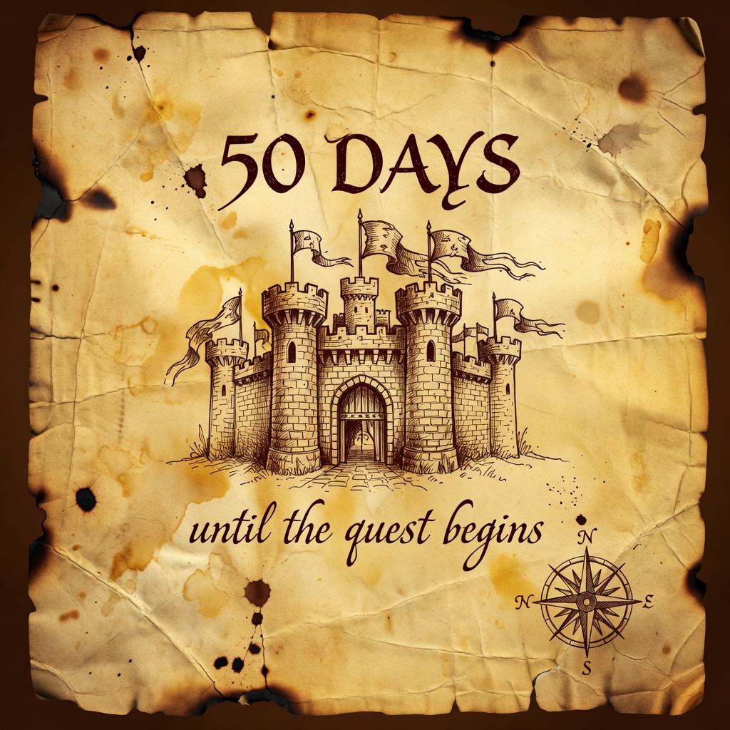Xtreasurehunt's tweet photo. 50 DAYS until the quest begins! ⚔️🏰

The gates of Robin Hood's Medieval Faire open May 16th, and X Treasure Hunt will be there with puzzles, adventure, and hidden treasure waiting to be found.

Are you ready to answer the call? 🗡️

📍 Robin Hood's Medieval Faire — Harwinton, CT
📅 May 16 – June 21 (Weekends)