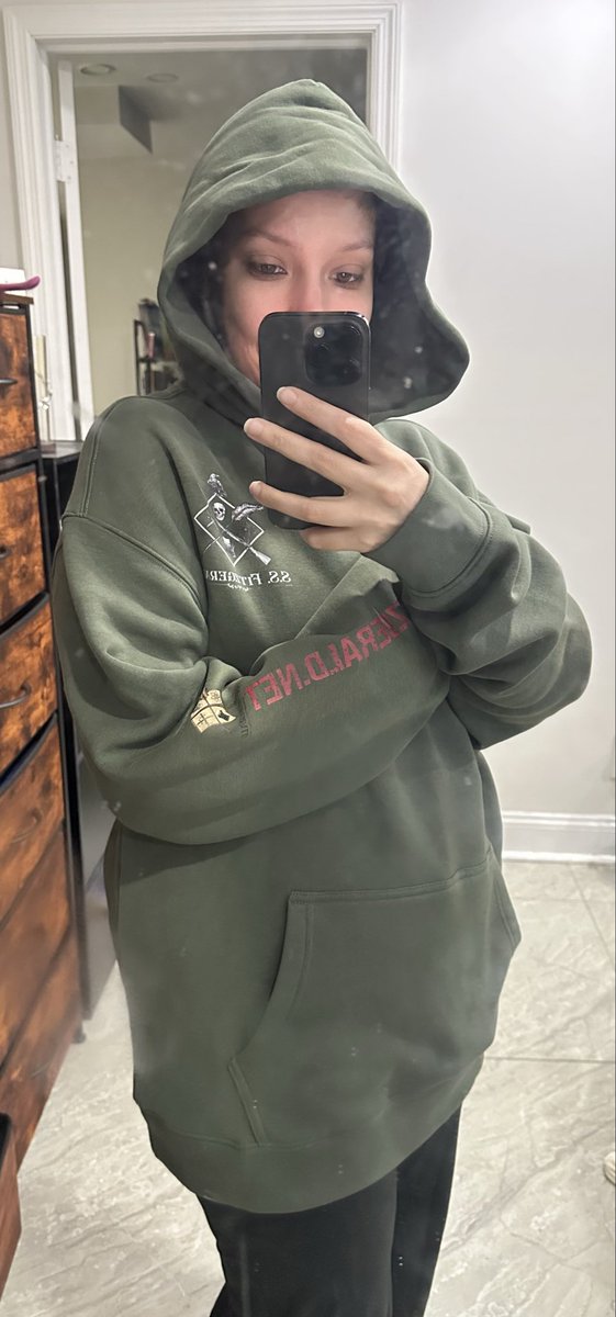 Official_OEM's tweet photo. Loving my hoodie! Wearing a large because I like my hoodies roomie. Just need to get the shirt’s now! https://t.co/uKtjmgZw1X