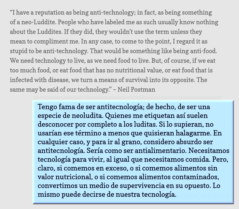 _Tuerto's tweet photo. #NeilPostman https://t.co/WXDsET5jHS