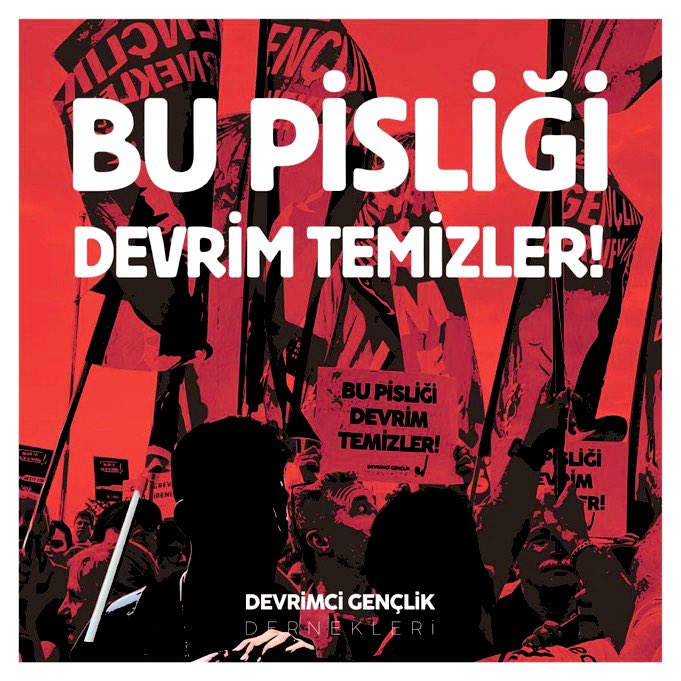 🚩 Çete, mafya, suç ittifakı düzeni bitecek: Bu pisliği devrim temizler!

Geçtiğimiz dönemde derneğimize dönük hedef gösterme çabası ve hakaretleri ile sataşmaya çalışan İzzet Ulvi Yönter’e sözlerimizi aynen tekrar ediyoruz: 

“Köhne zihniyetleri ile ‘birilerinin adamı’ olarak