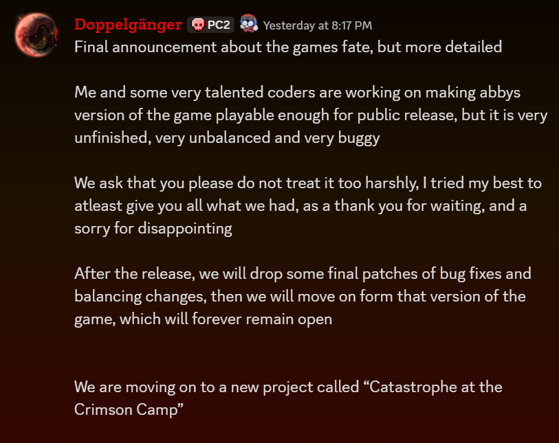 Catastrophe at the Crimson Camp (@CampCataclysm) / Posts / X