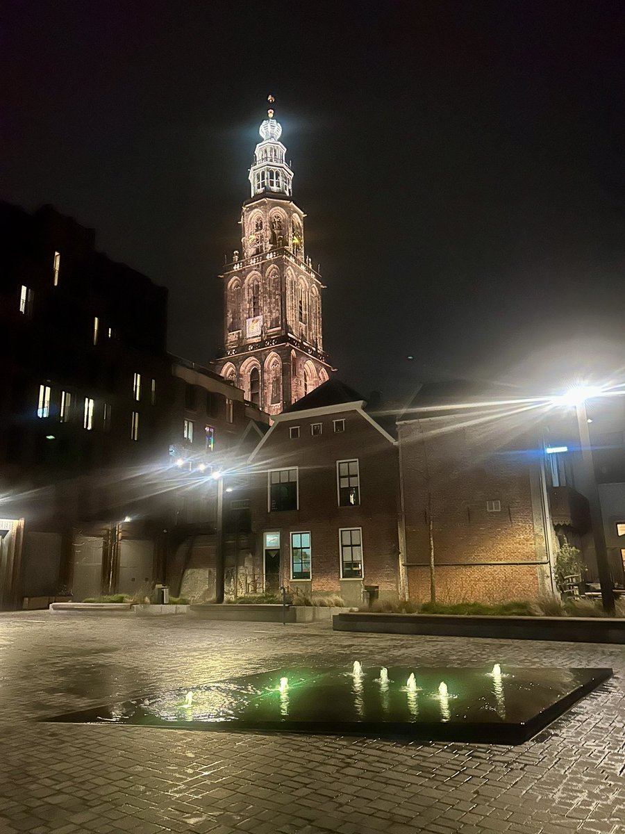 chrisbuijink's tweet image. .#Groningen by night.  D’#OlleGrieze
