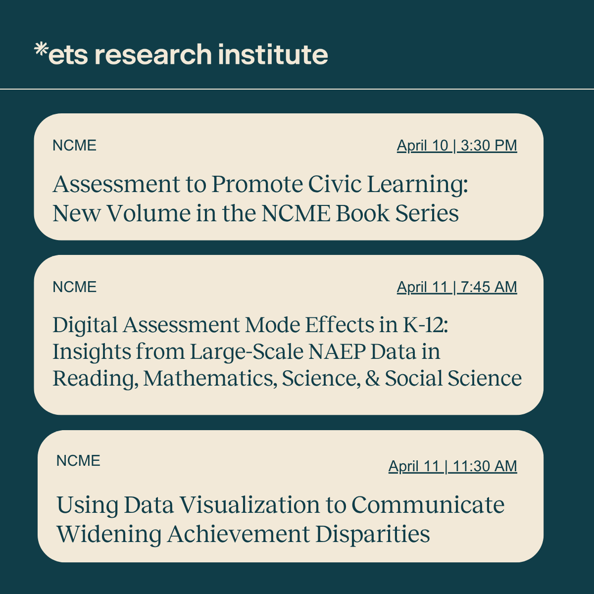 ETS Research Institute tweet media