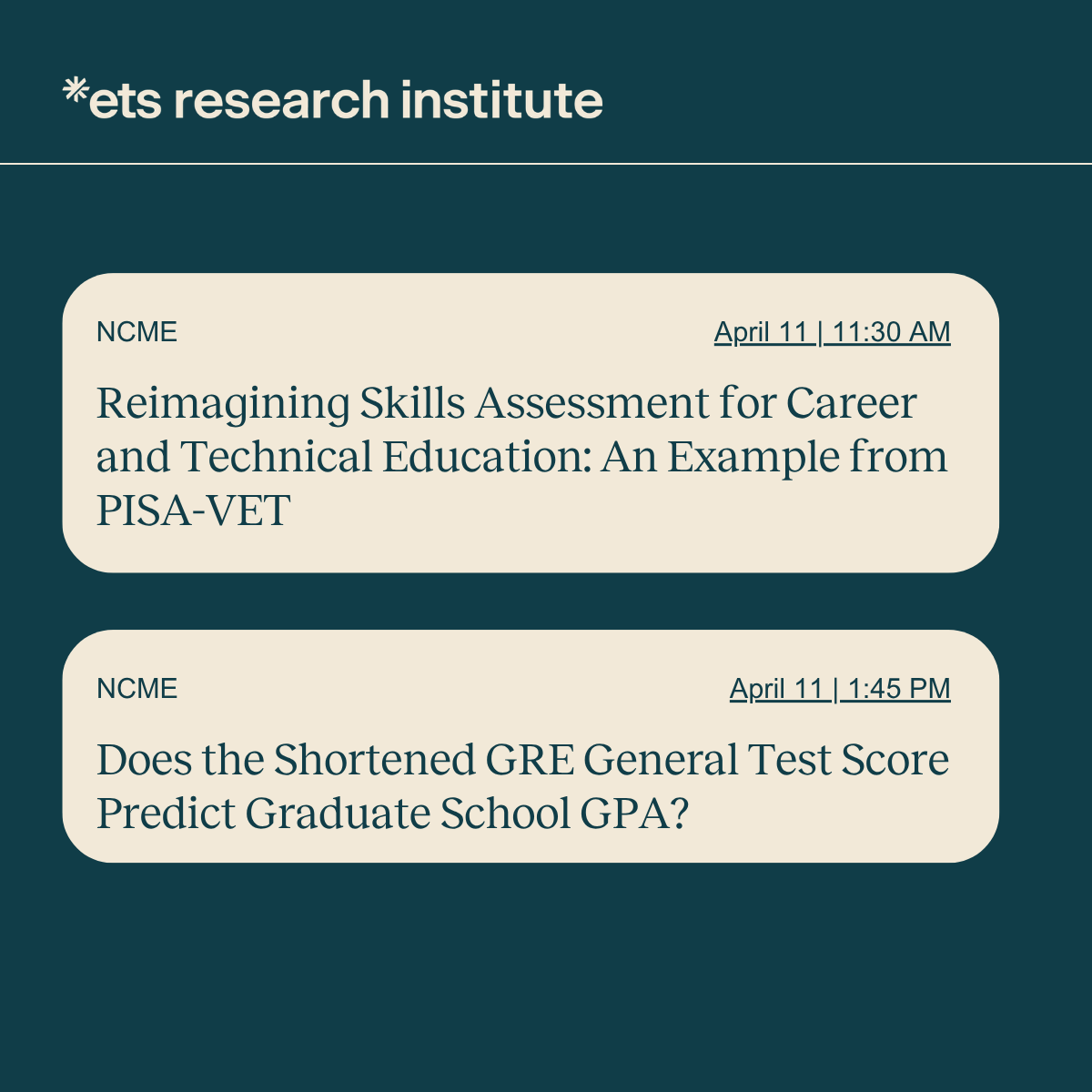 ETS Research Institute tweet media