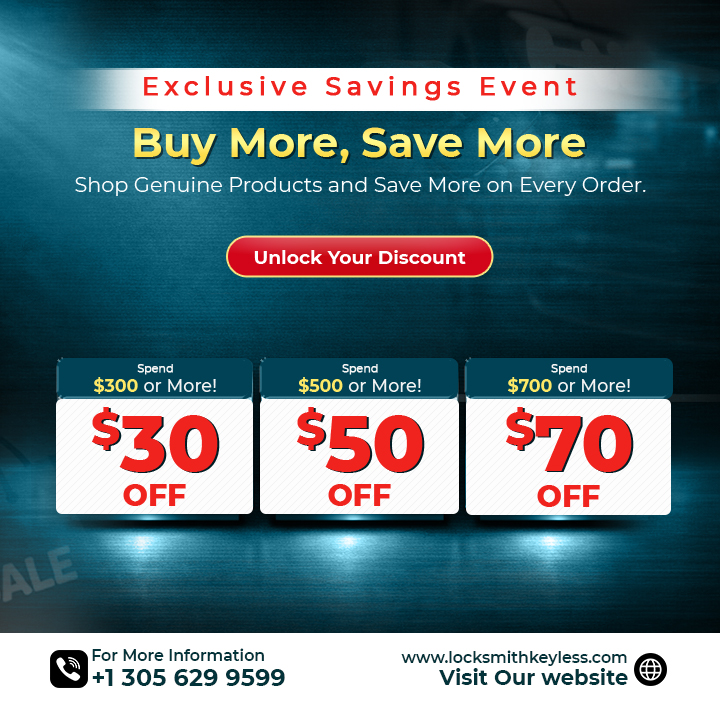 LksmithKeyless's tweet image. 🔥 EXCLUSIVE SAVINGS EVENT IS LIVE! 🔥
🌐 locksmithkeyless.com/collections/we…

💰 Spend $300 → Get $30 OFF
💰 Spend $500 → Get $50 OFF
💰 Spend $700 → Get $70 OFF

No code hassle - just shop and save more on every order.

#LocksmithTools #AutoLocksmith #KeyProgramming #ShopAndSave #Deals