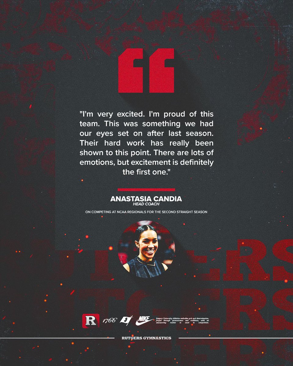 RUGymnastics's tweet image. Our second straight trip to NCAAs. 

Excited and ready for the road ahead!