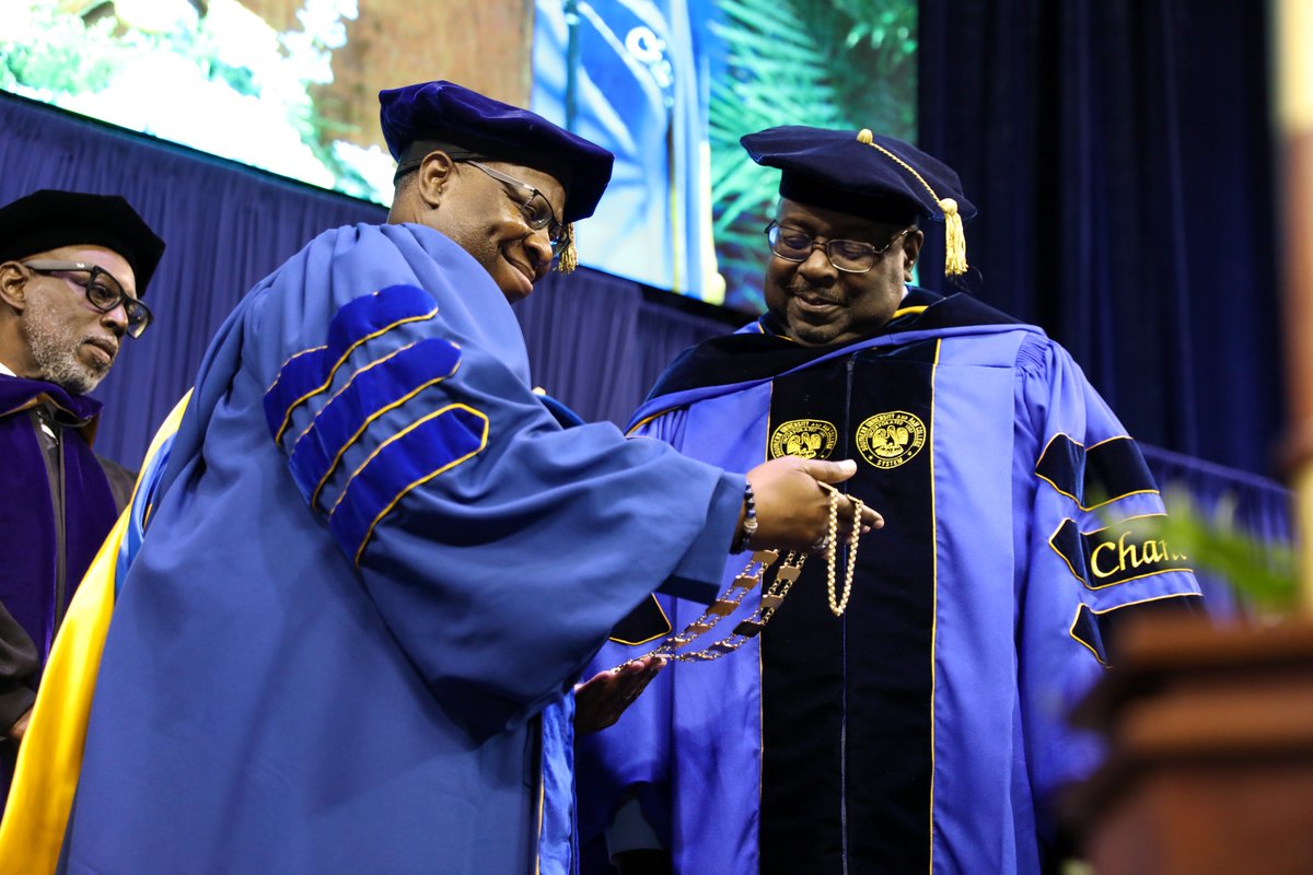 SouthernU_BR's tweet image. As part of Founders’ Month, the Southern University community gathered today to celebrate the investiture of Chancellor John K. Pierre and a special convocation—honoring those who built the foundation while looking ahead to what’s next.

#WeAreSouthern #FoundersMonth #HBCU
