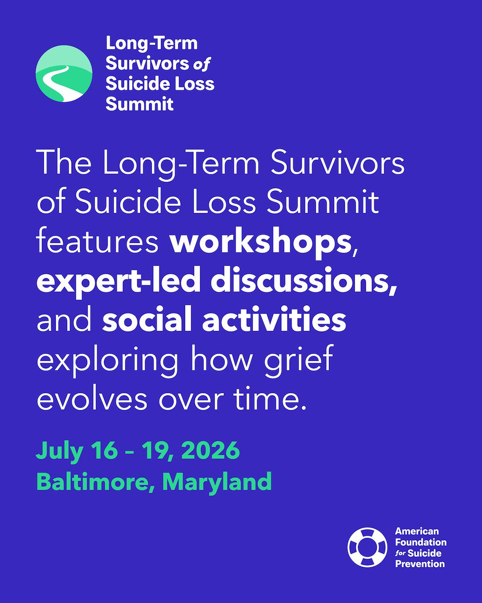 American Foundation for Suicide Prevention tweet media