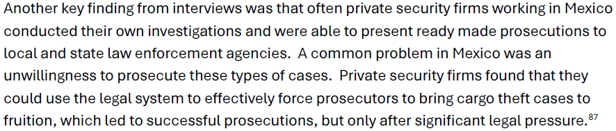 This was one of the cool findings of the Cargo Theft Report with IHS <a href="/SHSUCJ/">SHSU Criminal Justice</a> It says a lot about Mexico and its criminal equilibrium. Forgive the poor writing.  At least you know I didn't use an LLM! <a href="/smallwars/">Small Wars Journal</a> …7-4abe-89e5-b34415cf6158.usrfiles.com/ugd/798e96_21d…