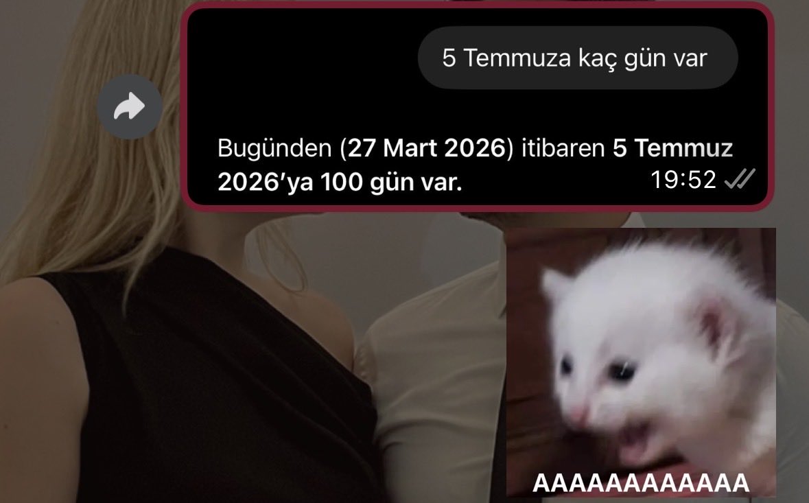 Artık 99 gün var.. Yani gelin olup gidiyorum 🥲