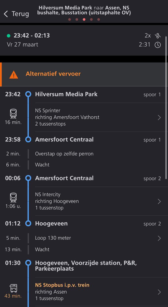 Was voornemens om met deze benzineprijzen vaker de trein te pakken, maar ook dat is niet zonder ergernis. De heenweg de hele reis moeten staan in een bomvolle trein van Assen naar Amersfoort Centraal. Kan gebeuren, maar dit is mijn lot voor de terugweg. Gaat het, <a href="/NS_online/">NS online</a>? 😩