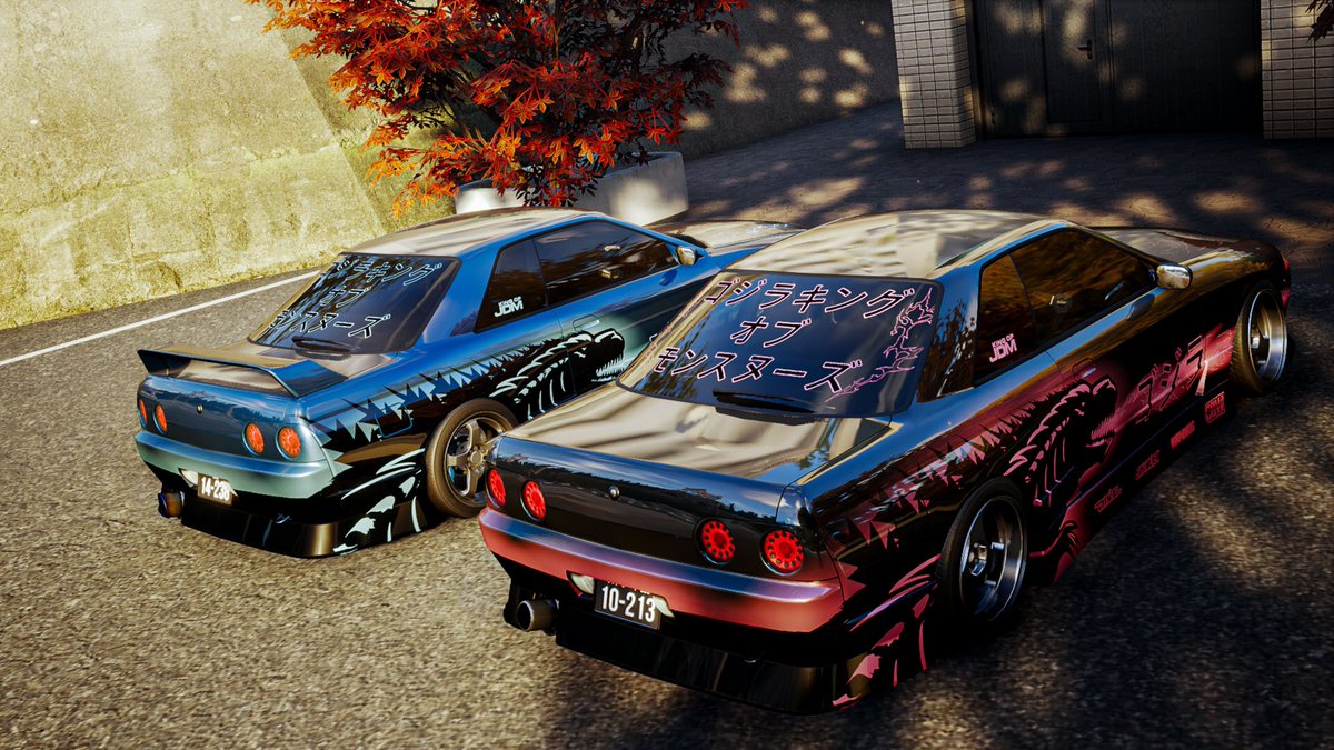 TarryJupiter471's tweet photo. Classic blue and new pink Godzilla R32’s #Carx #CarxStreet https://t.co/Y2Y1p2waBh