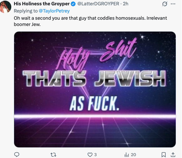 Taylor G. Petrey tweet media