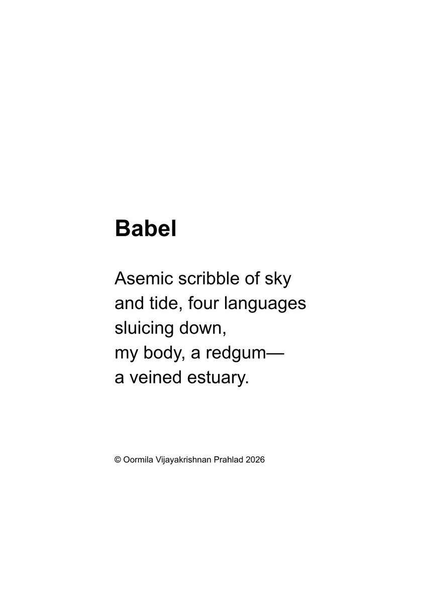 oormilaprahlad's tweet image. Here’s a fragment from a poem in progress—part of my residency work—for today’s #FragmentsFriday. Thank you @blackboughpoems @MatthewMCSmith (Art by me 🎨🖌️) 

#writerinresidence #woollahralibraries