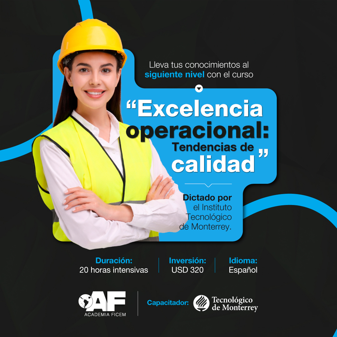 AcademiaFICEM's tweet photo. 🚀¡ Eleva tus habilidades con el curso 'Excelencia Operacional: Tendencias de Calidad' de la ACADEMIA FICEM, impartido por el  Tecnológico de Monterrey! 

En un mundo donde la calidad y la innovación marcan la diferencia, dominar la excelencia operacional ya no es opcional… es una ventaja competitiva 💡

💥 ¿Qué lograrás?
✔️ Entender cómo optimizar sistemas de gestión de calidad
✔️ Aplicar herramientas reales de mejora continua
✔️ Dominar el impacto de la Industria 4.0 y la Calidad 4.0
✔️ Potenciar tus competencias digitales en entornos organizacionales

📊 Ideal para profesionales de áreas como:
calidad, producción, mantenimiento, logística, abastecimiento y más

 ¡Inscríbete hoy y accede a un conocimiento transformador en: https://t.co/qToAYgIVhw

🌍 Aprende con el respaldo de ITESM, una de las mejores universidades de Latinoamérica

👉 Da el siguiente paso hacia la mejora continua y el liderazgo operativo

Si necesitas asesoría personalizada puedes escribirnos a nuestros principales canales de contacto: academia@ficem.org | +57 320 9411260

Visita https://t.co/CtCrYDXn65

#FICEM #AcademiaFICEM #Cemento #Concreto #Capacitación #Desarrolloprofesional #ITESM