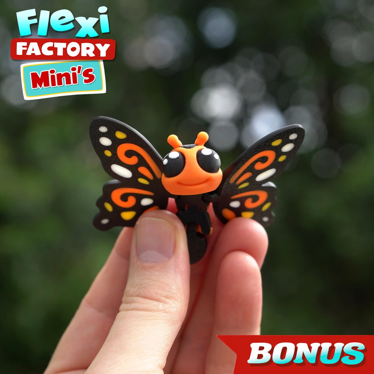 FlexiFactory's tweet image. #bonus Flexi Factory Mini/Magnet Butterfly available NOW for @Patreon  &amp;amp; @MyMiniFactory Tribes members! linktr.ee/flexifactory

#flexifactory #butterfly #3d #3dprinted #3dprint #stl #mini #miniature #magnets #new #tiny #toys #articulated #fidget #fidgettoys