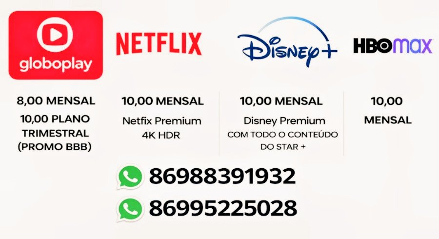 Essa reta final do #BBB26 vai pegar fogo! 🔥 Esse final de semana também tem GP do Japão de Formula 1

Tenho tela Globoplay no precinho 

Também tenho acessos Disney ✓ Netflix ✓ HBO ✓ e maiss!

Tenho feedbacks no post fixado e contato na bio e na imagem! Chama

Solange Ana