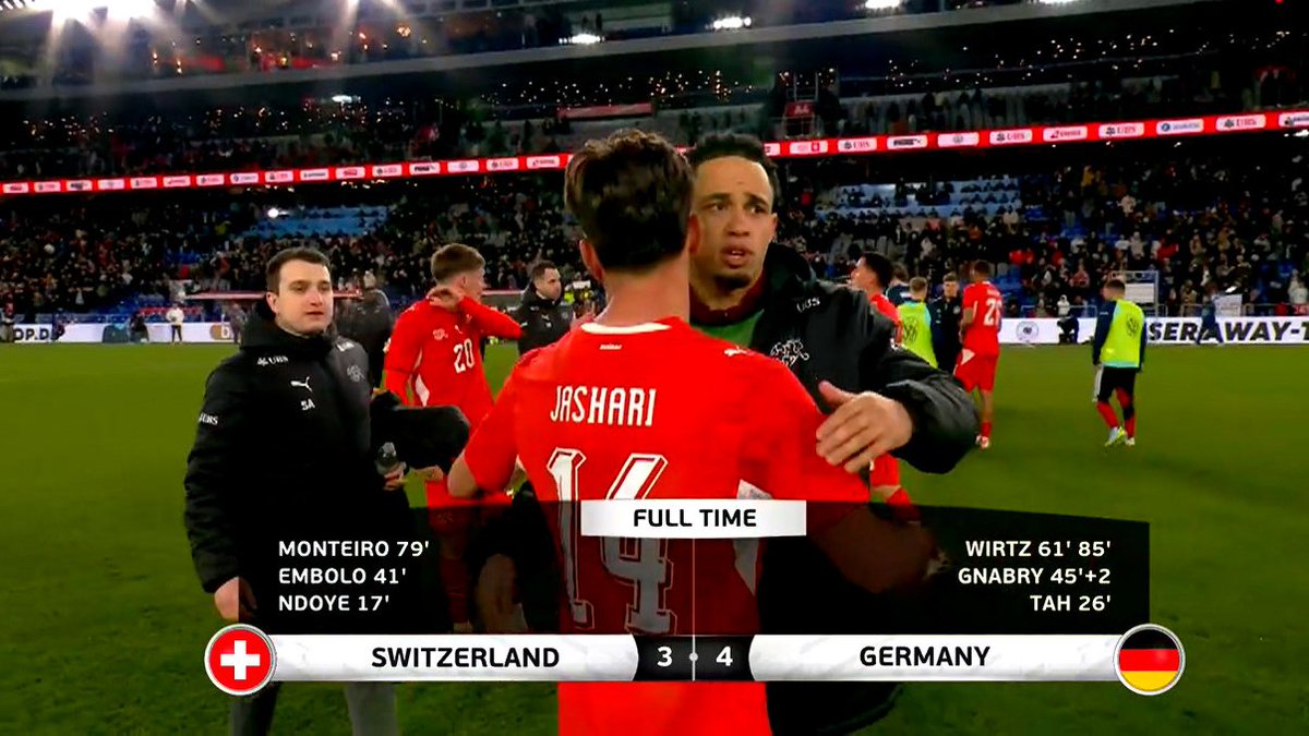 GoalpostX's tweet image. What a goal in this thrilling encounter! Switzerland finds the back of the net!

#Friendly #SUIGER #Friendly #Football