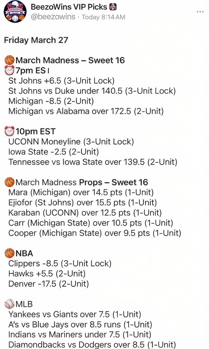 CapperSync tweet media