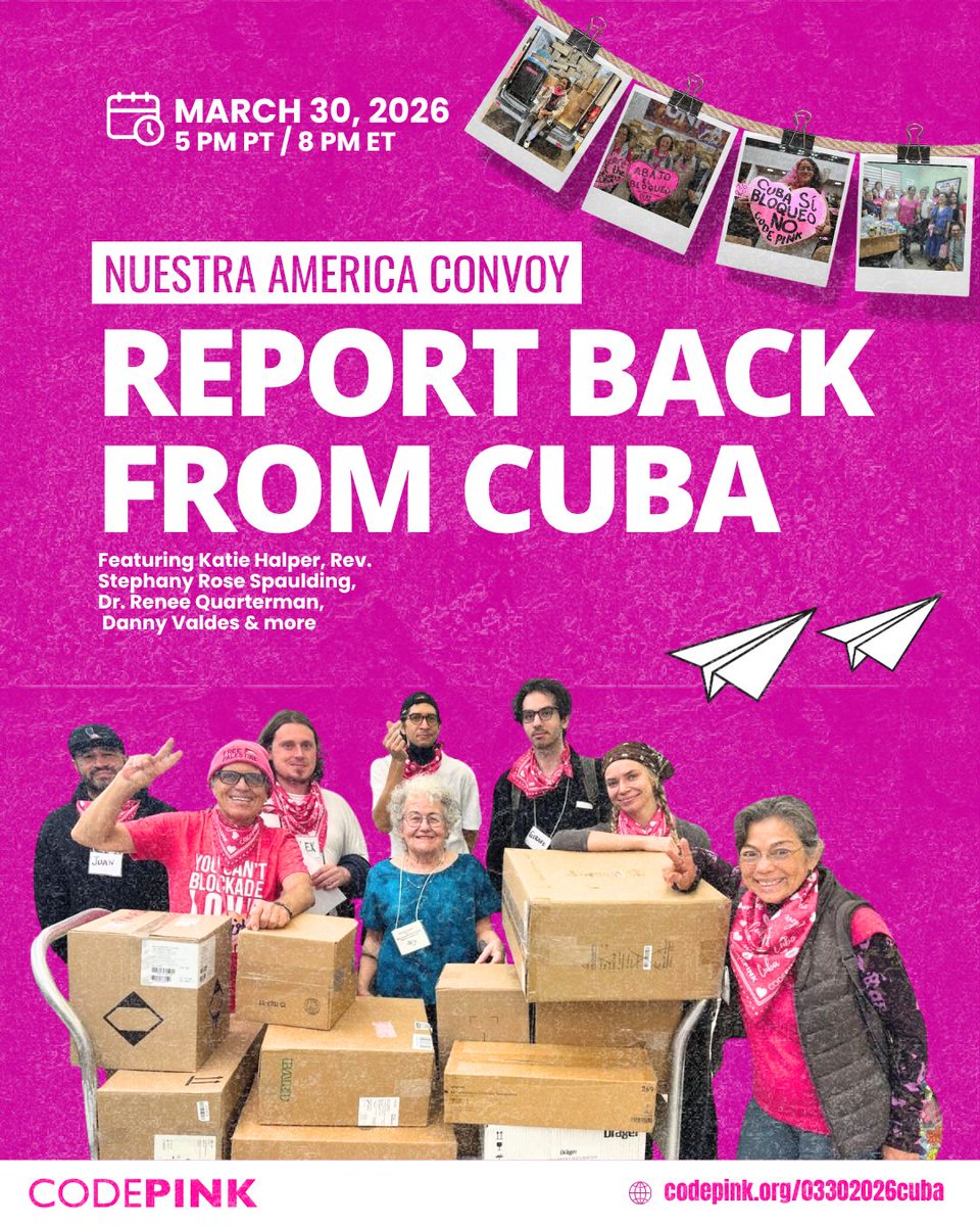 CODEPINK tweet media