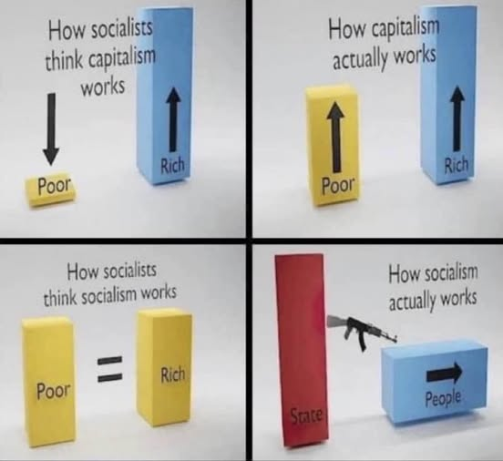 S0UND0FDISSENT's tweet photo. And yet dumbasses continue to vote for socialism. https://t.co/q3JrpXzabd