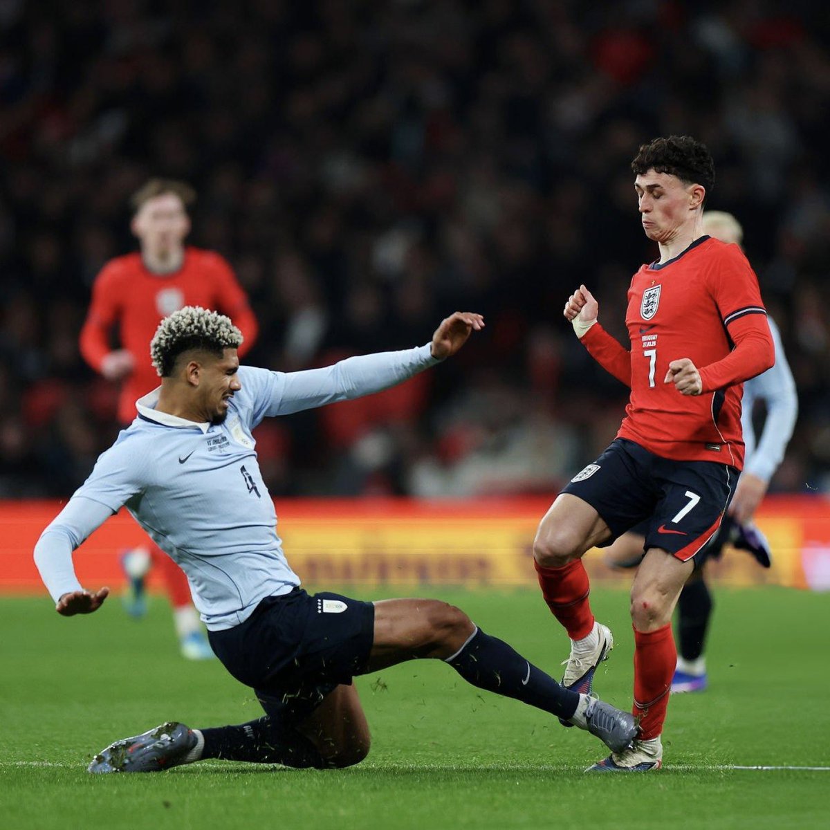 That challenge from Ronald Araujo on Phil Foden is disgraceful.

No control, no timing, zero regard for player safety. Just reckless out of control defending and this is in a friendly.