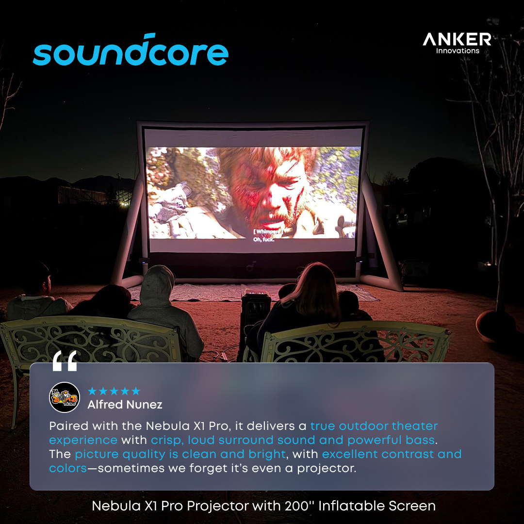 SeeNebula's tweet image. Big Screen Setups, Real Moments 🎬
Love seeing all the amazing setups from our community!
Want to share yours or see more real X1 Pro setups?
Join the soundcore Nebula X1 Pro Facebook Group 💙
🔗facebook.com/groups/1924060…

#NebulaX1Pro #projector #community