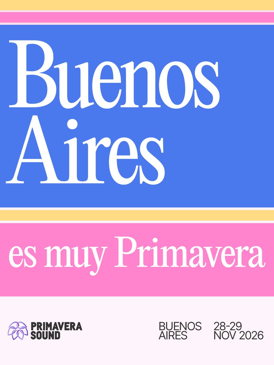 Primavera Sound Buenos Aires tweet media