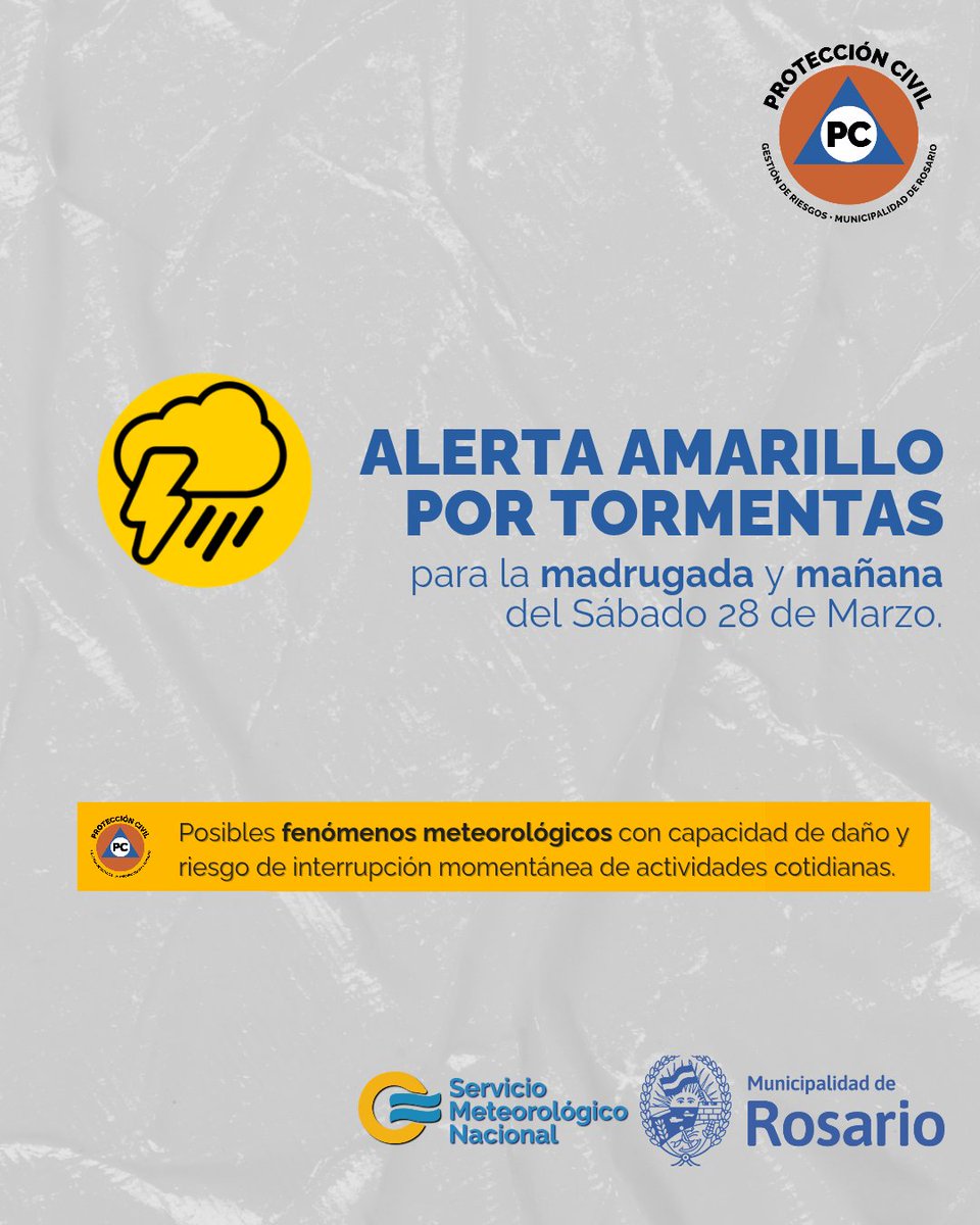 Gestión de Riesgos y Protección Civil - Rosario tweet media