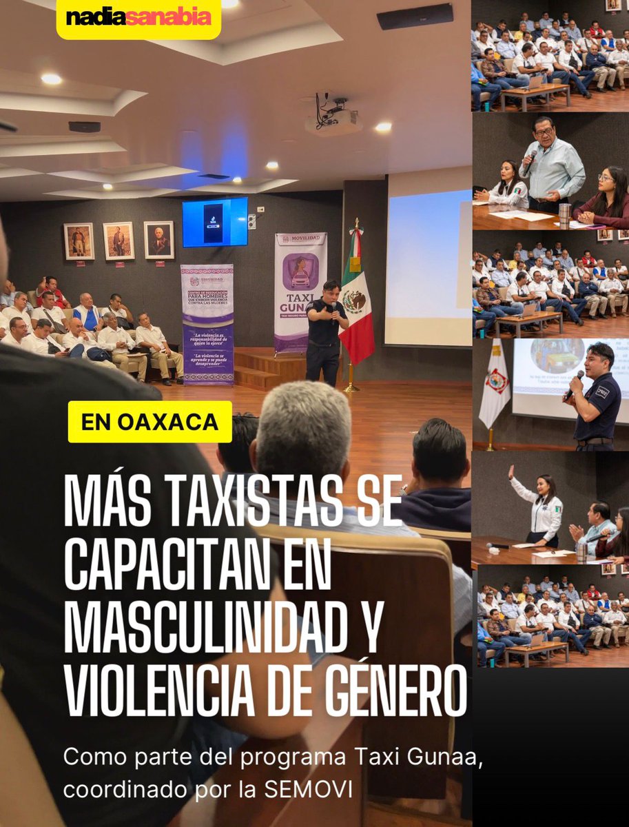 #Gobierno 
📣 Más taxistas de Oaxaca se capacitan en masculinidad y violencia de género

👉periodistasoaxaca.com/2026/03/27/mas…