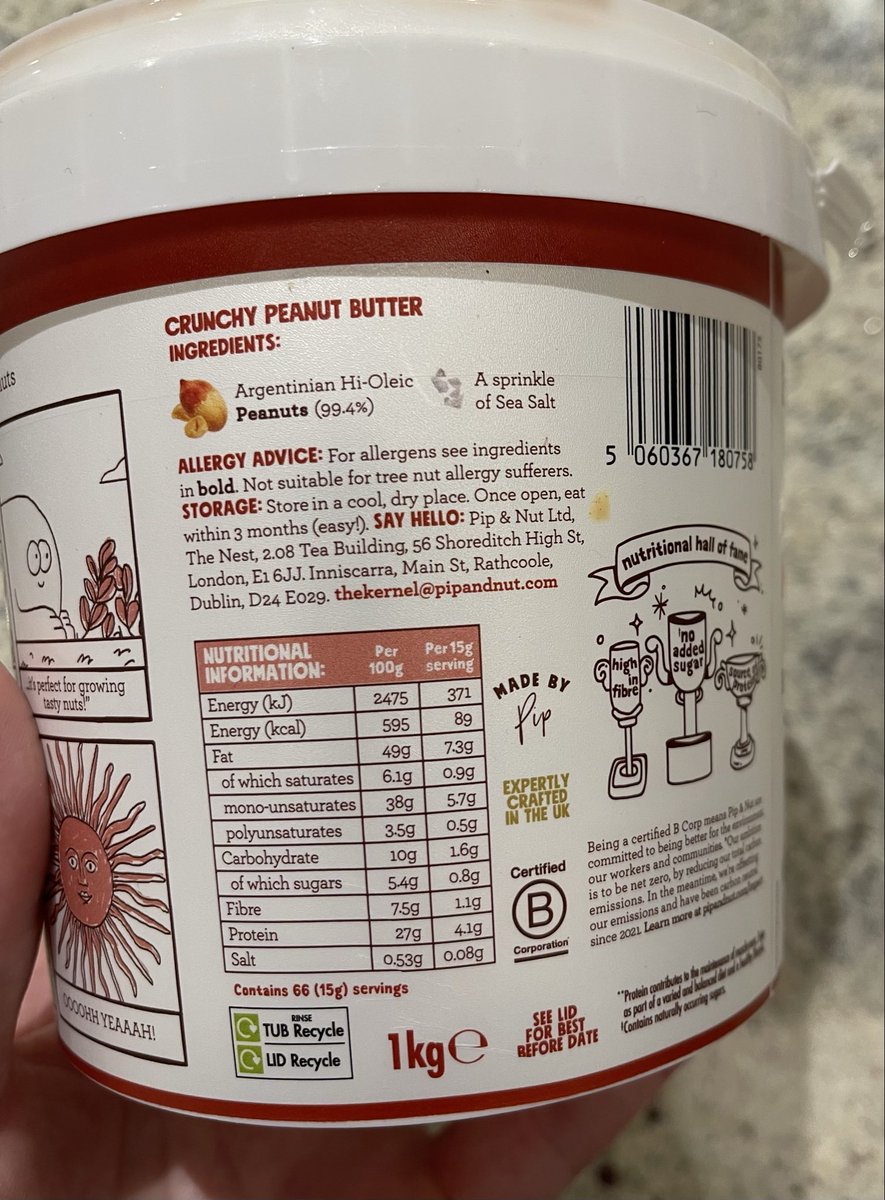 JamesWood____'s tweet photo. @DeanTTraining Or you could just buy decent stuff that only contains nuts and salt… https://t.co/Y30OmKrR3z