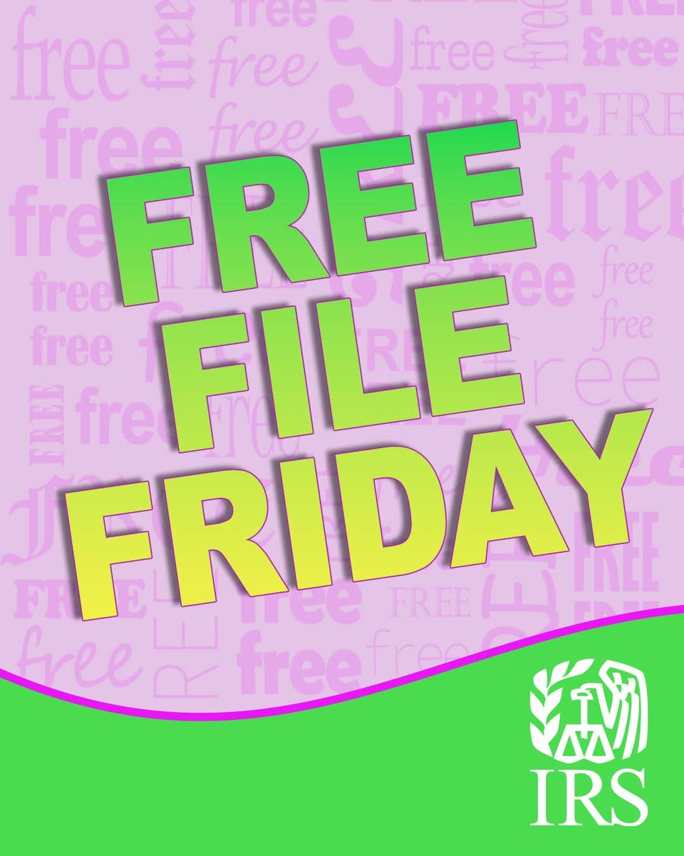 FreeFileTaxes's tweet photo. It’s #FreeFileFriday! If you qualify, you can file your taxes with #IRS Free File for free. That’s free, free-free, free, free… FREE! https://t.co/wvEzKcjo9V https://t.co/UCZrYco5uq