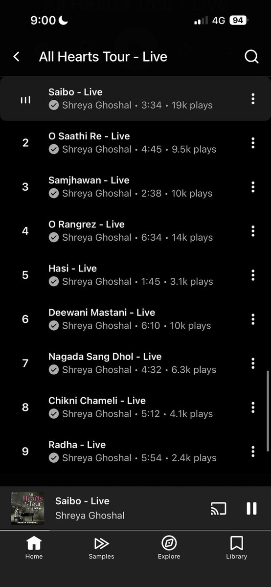 THANK YOU for this priceless album of pure soul and happiness my dearest <a href="/shreyaghoshal/">Shreya Ghoshal</a> didi! 🙇🏻‍♀️

Starting my morning with this album is truly a blessing. Feel like l’ve been transported to your concert. You’re all hearts and l love you diii! Thank you a million Shreya di 😘🩷
