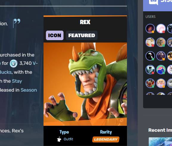 thedevrrrrrrr's tweet photo. Sending just his name is the MIDDEST coin ever.

How about we send something that hes responsible for in fortnite?

The Rex skin, literally made after him.

Wayy better and more memeable
https://t.co/J1mP2Tax1n
https://t.co/uM84vVXLMp https://t.co/lzXY131Jji