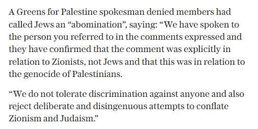 the telegraph is lying