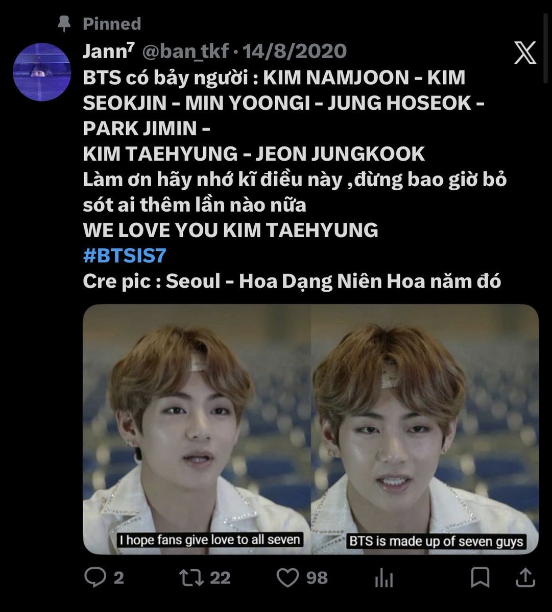 ban_tkf's tweet photo. Bài ghim đến giờ vẫn còn…
BTS is 7. We demand fair treatment for Kim Seokjin. No more misleading articles, missing interview parts, poor styling, or exclusion from official posts. Respect Seokjin as an artist and a member of BTS! @BIGHIT_MUSIC
#BTS7 #ApologizeToSeokJin https://t.co/x0Lh1l6BkX