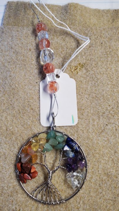 kellynannem's tweet photo. Art of the Day! "Handmade Rainbow GemstonTree of Life". Buy at: https://t.co/GZyID69M1J https://t.co/TY0ZsXGZVT