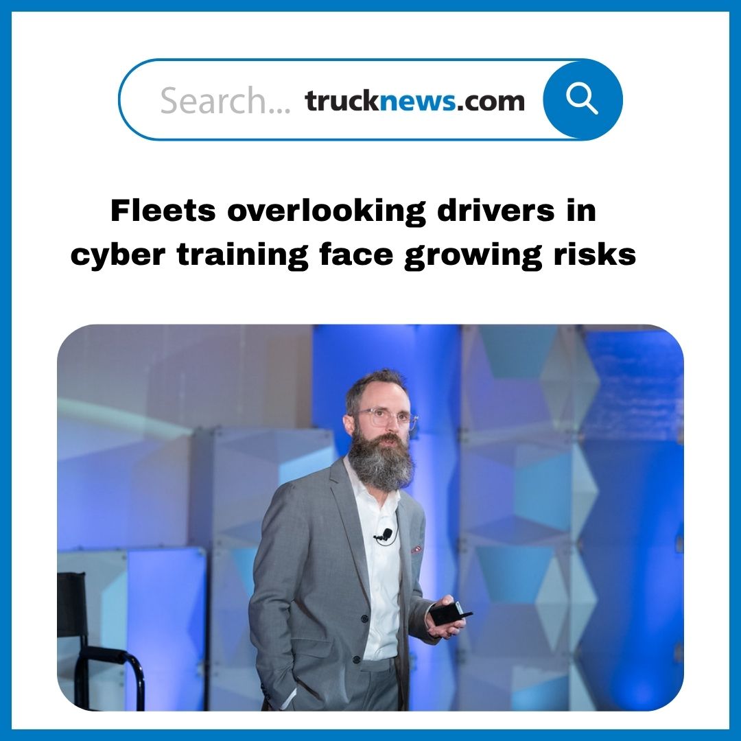 Todaystrucking's tweet image. A cyber-savvy #TruckDriver is safer on the road, safer in personal life, and is a stronger asset to your #fleet: @NMFTA 
trucknews.com/security/fleet…
#cybersecurity #trucking #security