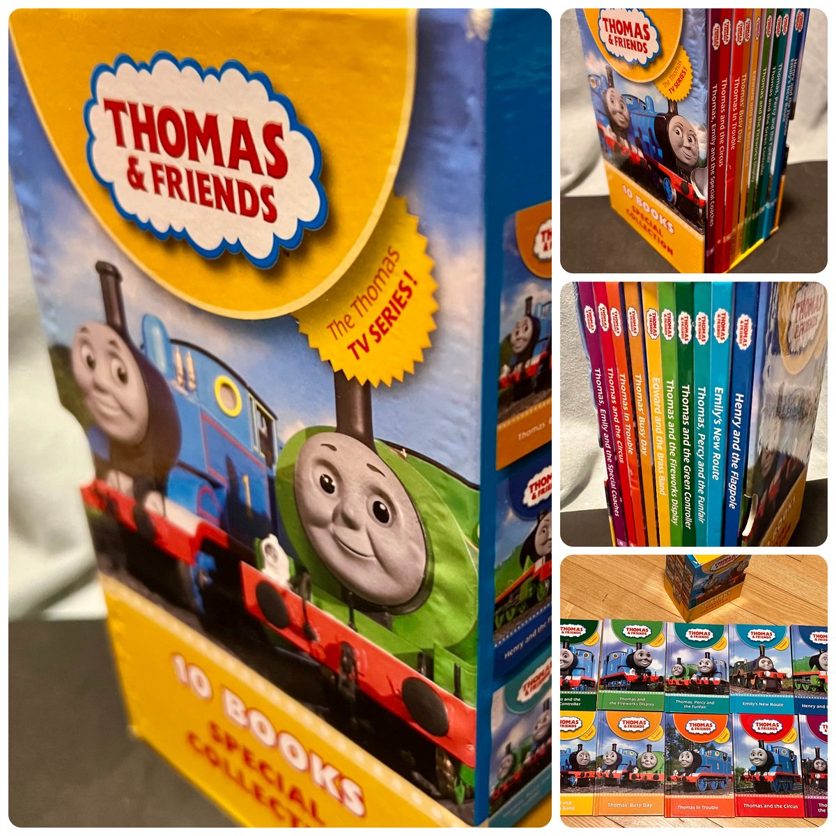 TeriE's tweet photo. RARE #ThomasTheTankEngine &amp; Friends Special Collection 10 Hard Cover #BOOKS Awdry 2012 https://t.co/Y9E4Wxe1P8 

#childrensbooks #PBS #thomasandfriends #thomastrains #trainstories #trains #kidsbooks #storybooks #collectiblebooks #books #readingtokids #Illustrated #picturebooks https://t.co/L63RoSNmtI
