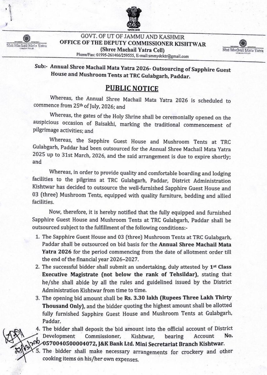 Information & PR, Kishtwar tweet media