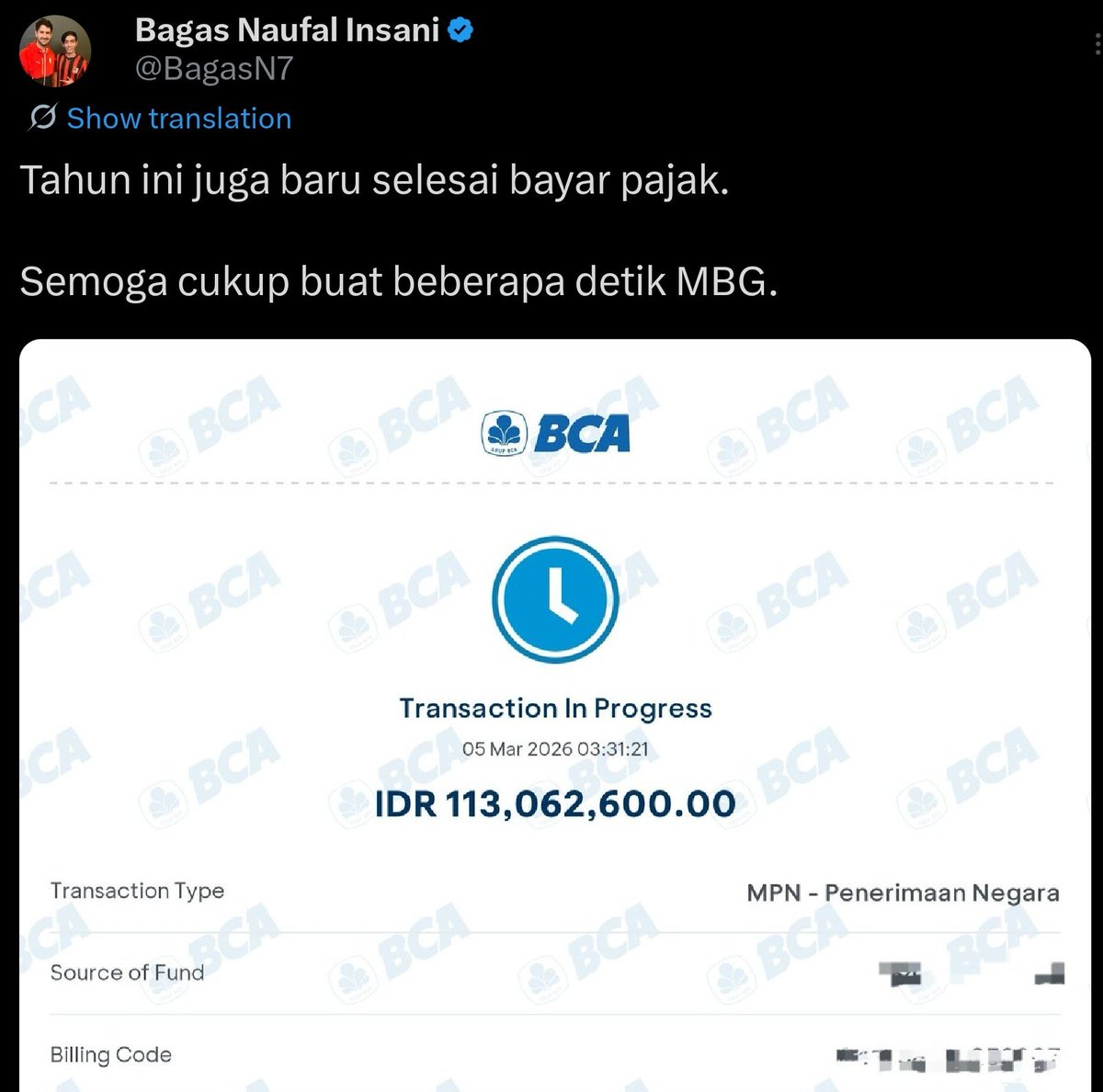 Bagas Naufal Insani tweet media