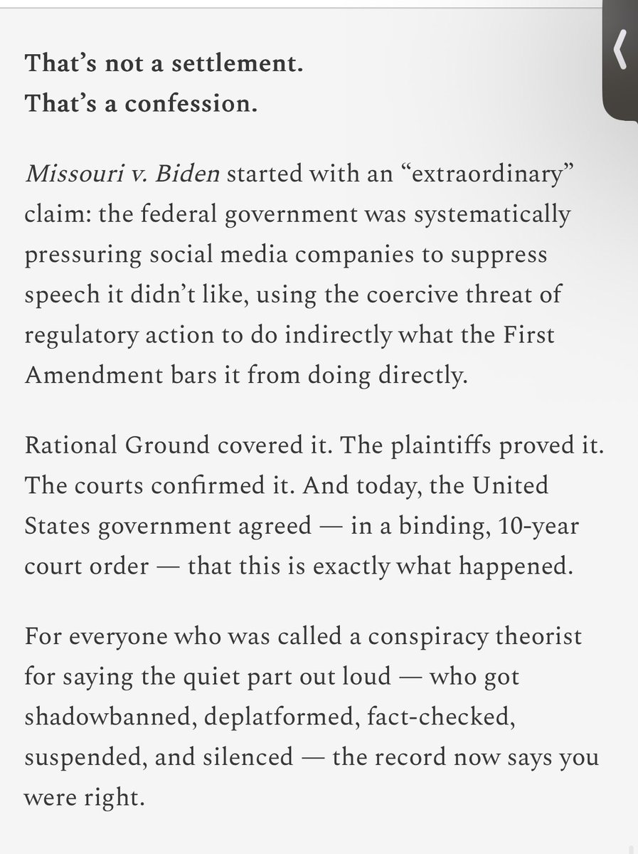 meganheat's tweet photo. The case is Missouri v. Biden, later styled Murthy v. Missouri after the Biden administration appealed to the Supreme Court.
https://t.co/1t0C0ASNyG
#LivingExample https://t.co/fJTBYeUhzy