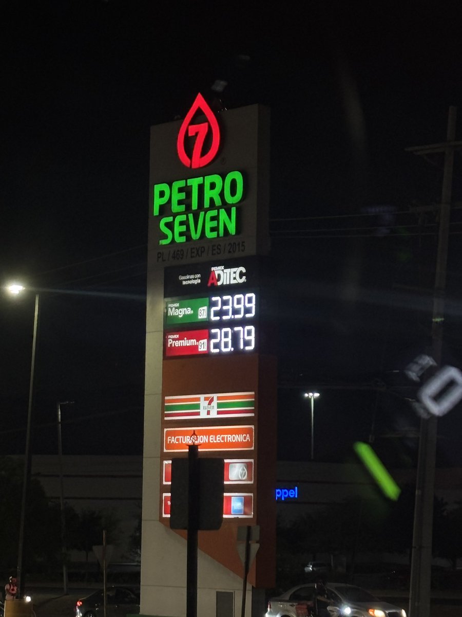 NMs con los precios de la gasolina