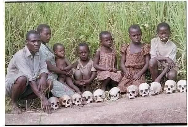 HonLuttamaguzi's tweet photo. WE WERE HUMANS LIVING IN NAKASEKE/LUWERO TRIANGLE IN 1980...STEALING ELECTIONS BROUGHT SKULLS....IN THE SAME AREA IN JAN  2026 ELECTIONS WERE OPENLY STOLEN WITH THE BARREL OF THE GUN. https://t.co/sTV9nQk5wo