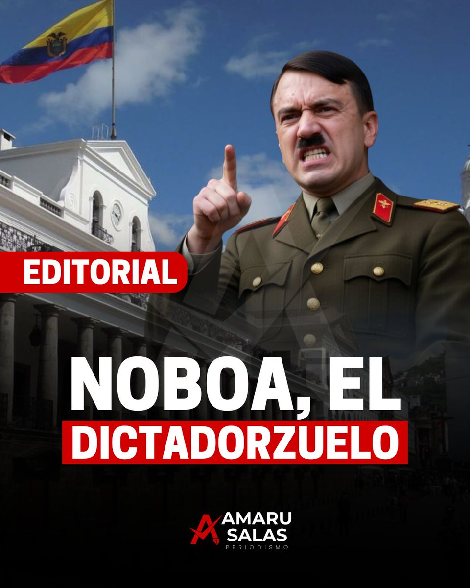 contrastestv_ec's tweet photo. Igual que Maduro, que Ortega o que cualquier otro dictador, Noboa es una amenaza para todos.

https://t.co/knms7WHY0X https://t.co/ZOUXtQCYeC