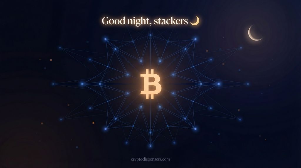 cryptodispenser's tweet image. Good night, stackers🌙
 
Markets moved today.

The protocol didn’t.

Consistency continues.

#Bitcoin #StackSats #Crypto #BTC