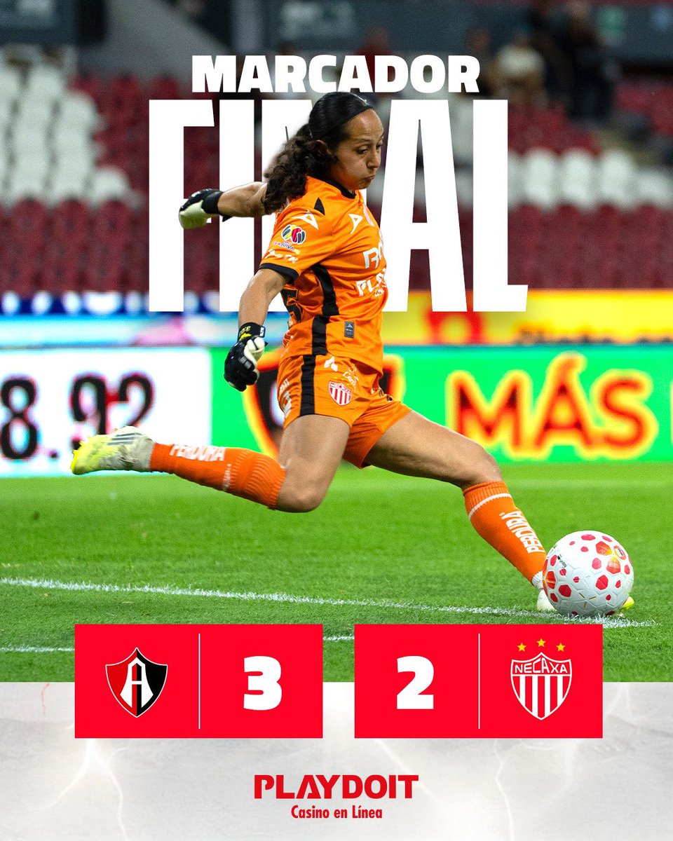 NecaxaFemenil's tweet photo. 90’ ⏱| #ATSvsNEC | 3-2 | Finaliza el encuentro en el Estadio Jalisco.
#FuerzaCentellas ⚡ https://t.co/UgmE6EClbD