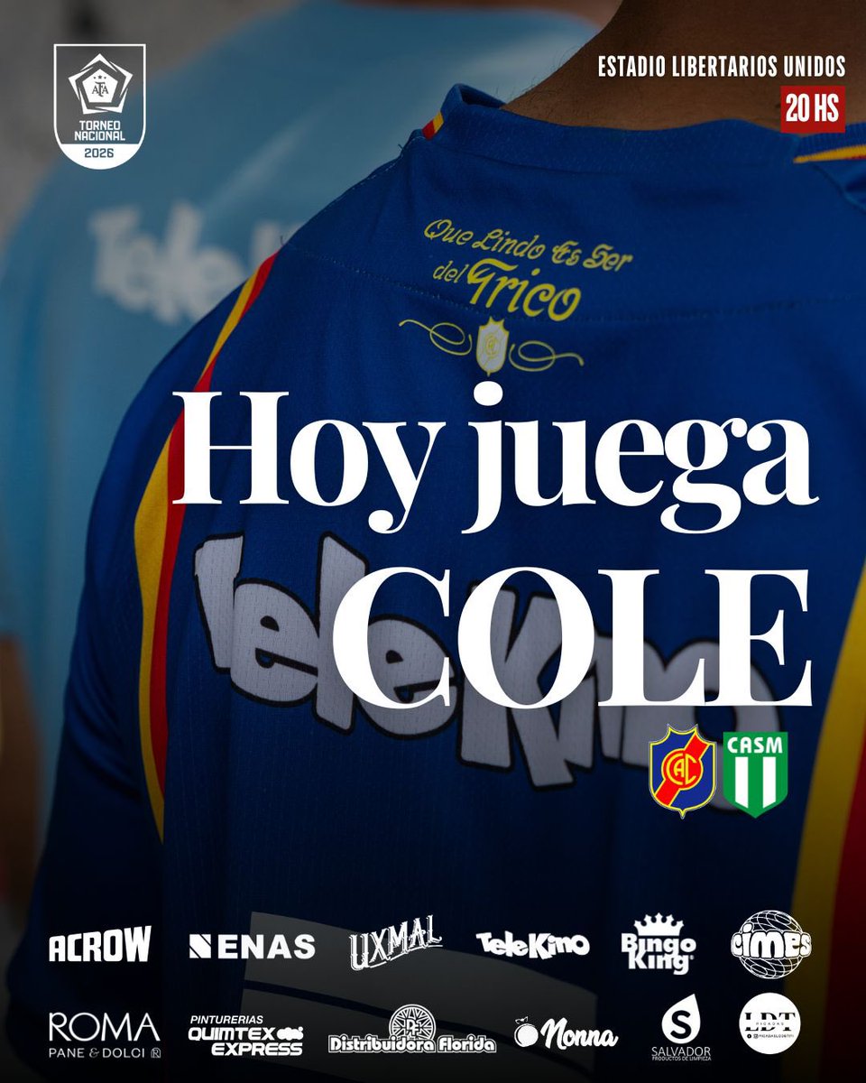 HOY JUEGA COLE 💙💛❤️