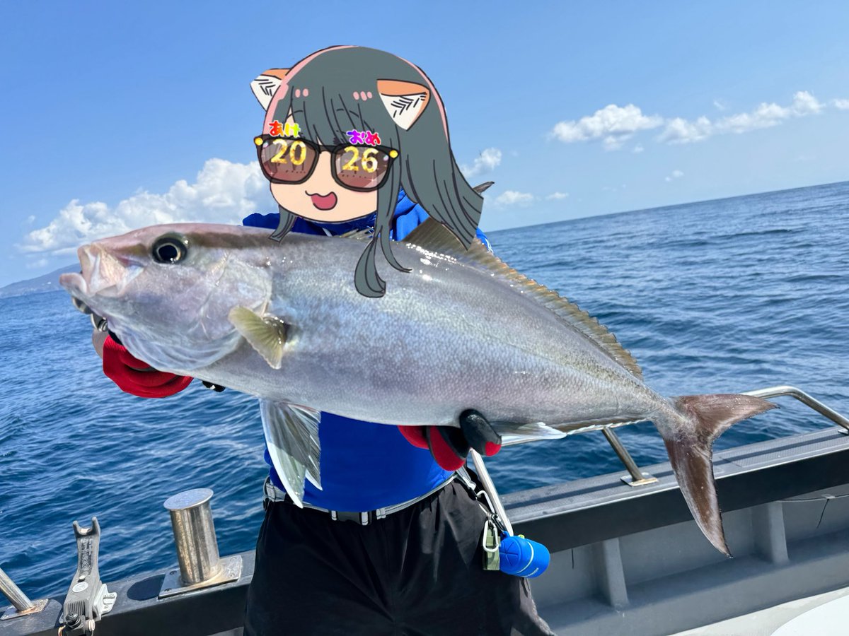 いぬ将大勝利!でっかいカンパチゲットだワン!!
いぬ将こと犬耳おばさんは三宅島沖でカンパチジギング遠征を決行、一度は糸を切られたものの、その後見事でっカンパチを釣り上げ無事勝利を収めた。 