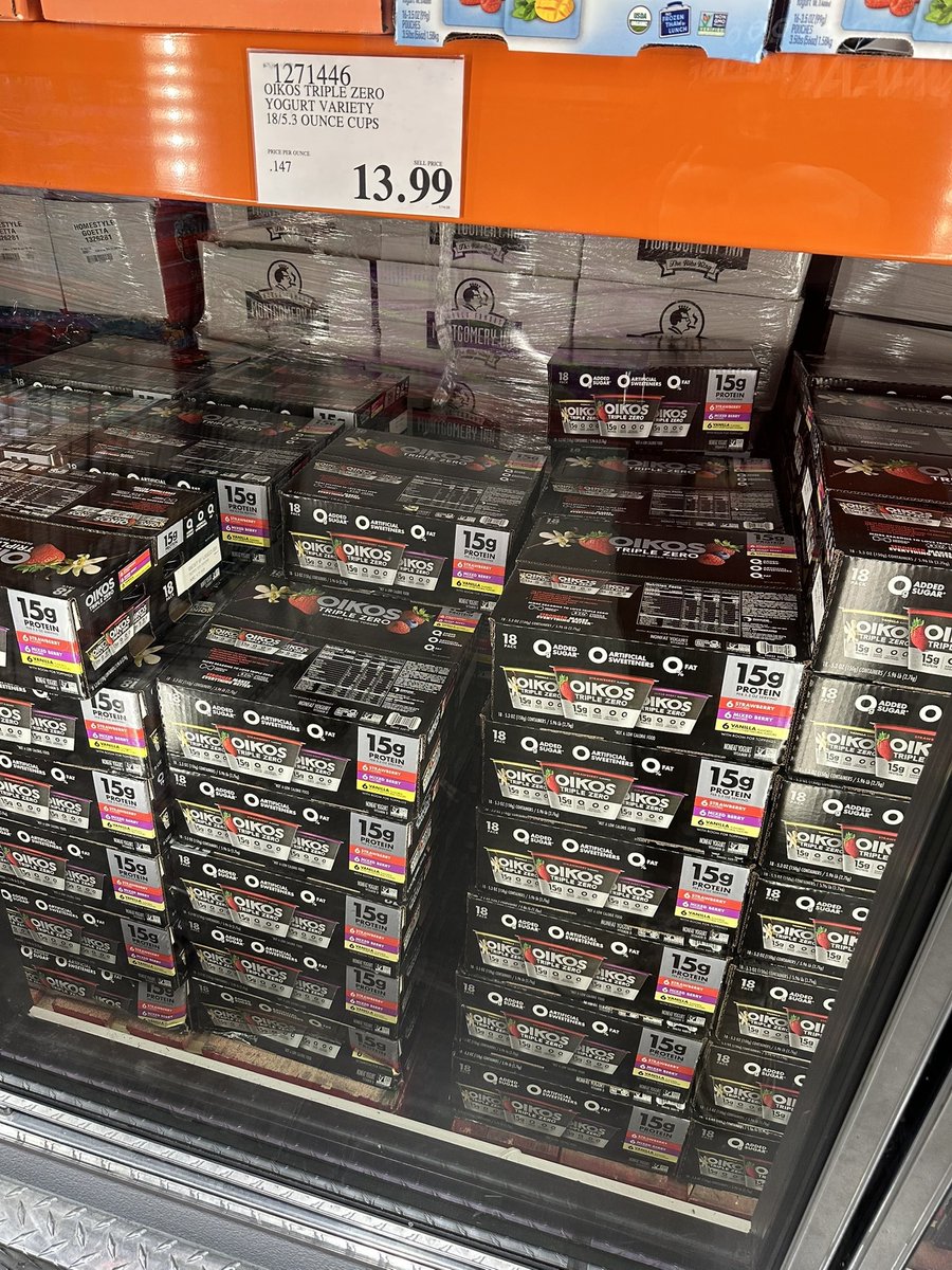 DeanTTraining's tweet photo. A Protein BOMB straight to your muscles

And Costco will sell it to you for CHEAP!!!

<$1 for a yogurt at all times https://t.co/cJ1KESfl0A